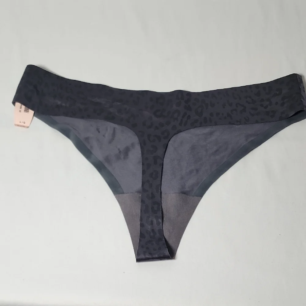 Victoria's Secret Black Leopard Print Panties